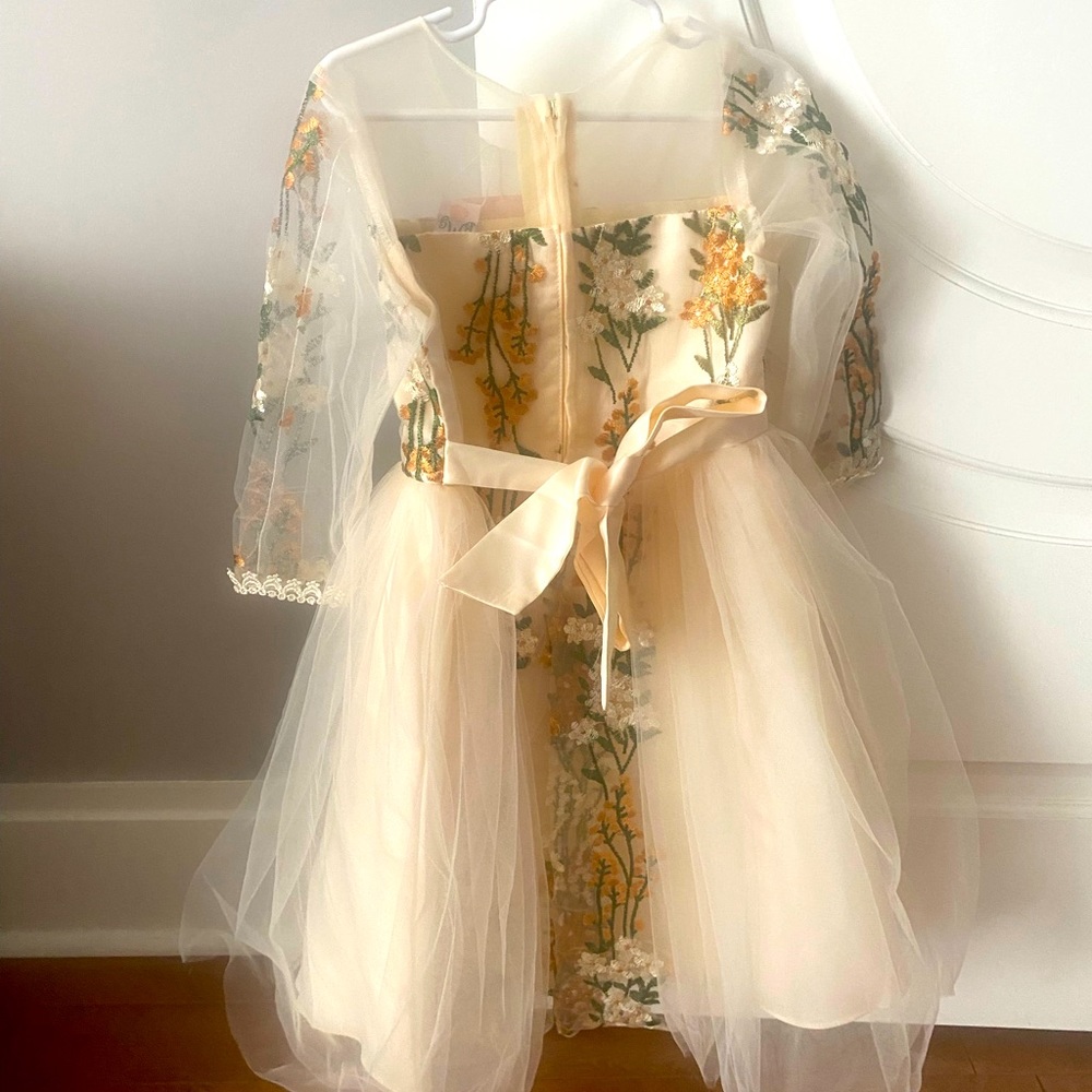 Mia Belle Girls floral embroidery dress. NWT - Picture 2 of 3